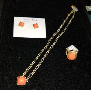 ☀️ LIA SOPHIA GOLD CORAL SUMMER SET ☀️